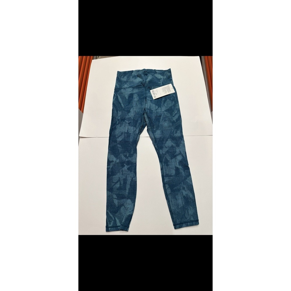 Lululemon Train Times 7/8 Tights Size 8 Blue Multi High Rise